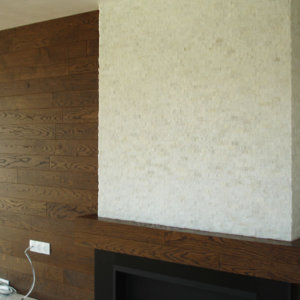 облицовка за камина - естествен камък и ламперия, ММ93