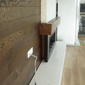 Декорация с дървена ламперия на камина, ММ93