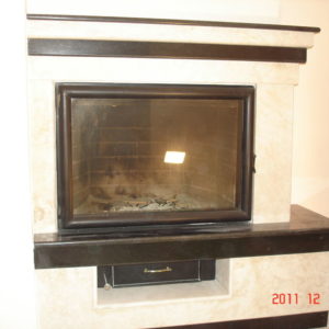 камина с декоративна мазилка