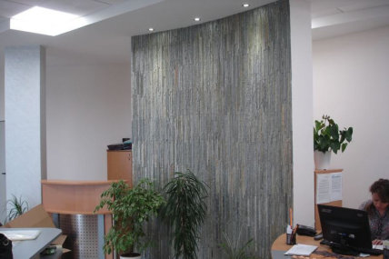 Декоративна стена в офиса на Styler