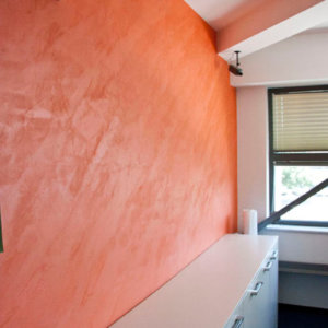 Декоративна мазилка в оранжево от ММ-93