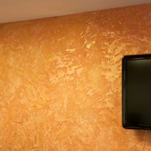 Декоративна мазилка Травертино в офис на Медия Дизайн