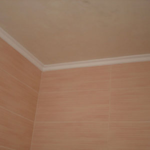 Корнизи поставени на тавана на баня