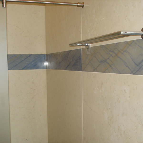 Ефектен фриз за баня от естестен камън - лазурит