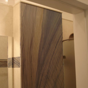 Стена в синьо на баня - изпълнение с камъка лазурит, ММ-93