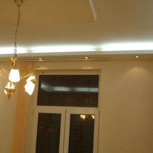 Декорации от гипсокартон с LED осветление