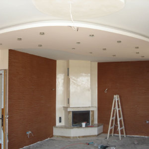 Таван на две нива с вградено осветление