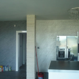 Два цвята на Оточенто и огледална мазилка